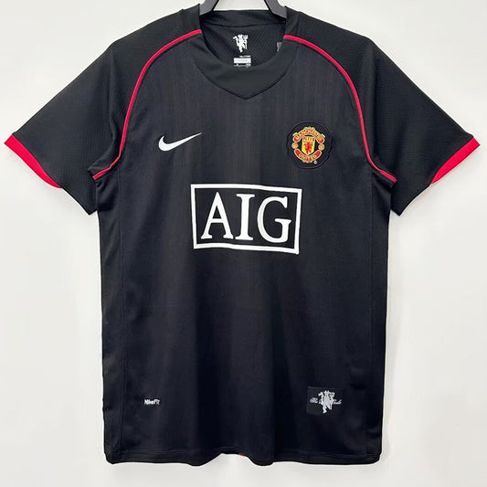 Manchester United Retro 2007/08 (Visitante Negra)
