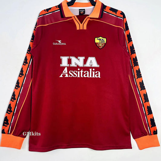 AS Roma Retro Manga Larga 1998/99